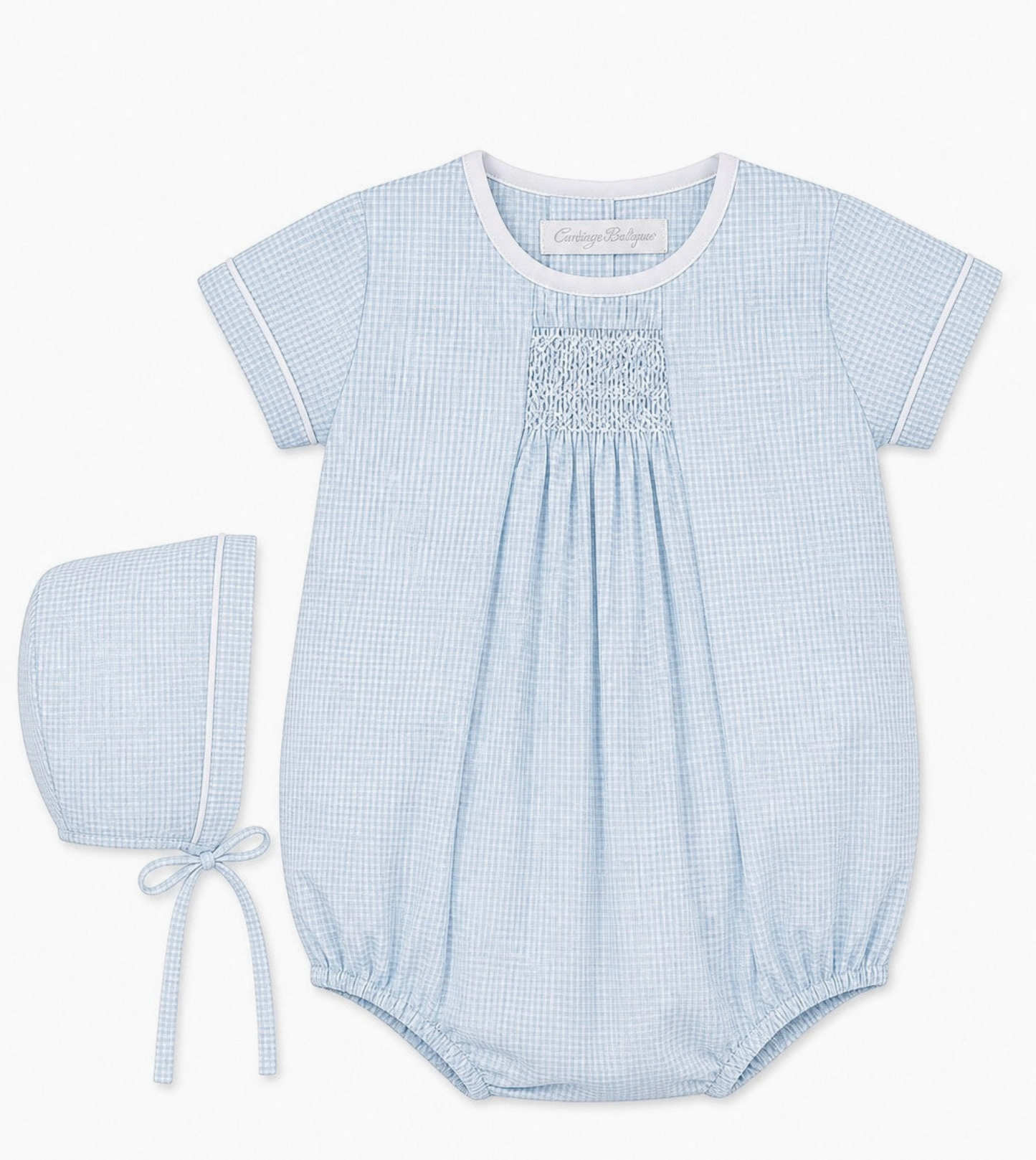 Blue Skies Bubble and Bonnet Set