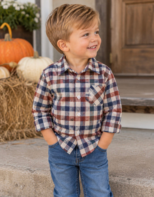 Cozy Plaid Button Down