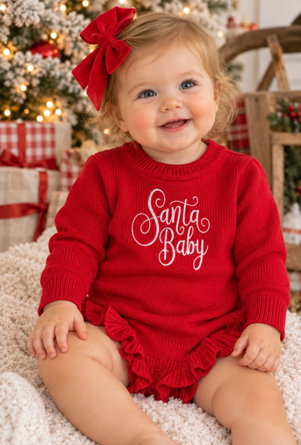 Santa Baby Knit Bubble