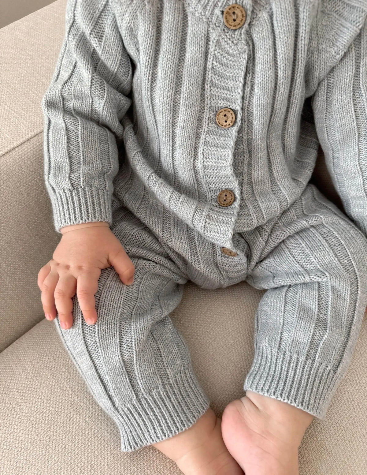 Little Gentleman Knit Romper