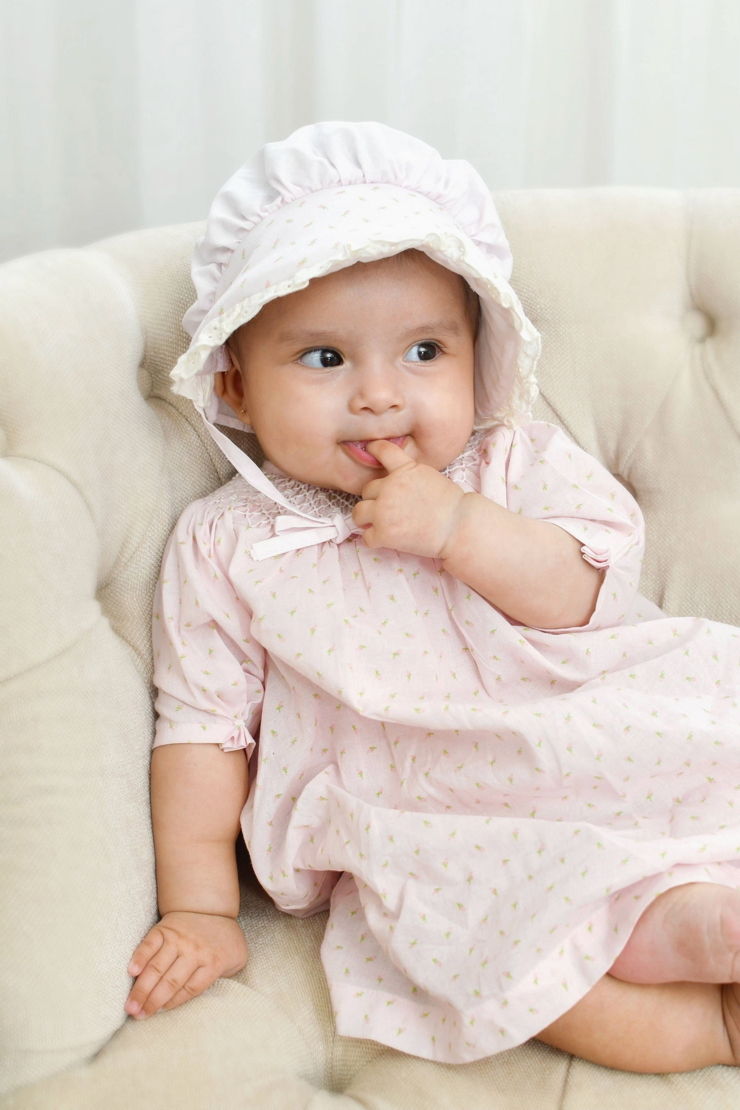 Rosebud Bishop Dress and Bonnet Set